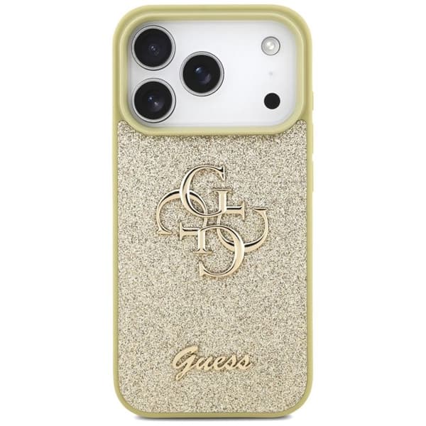 Guess Fast Glitter Big 4G för iPhone 17 Pro - Guld
