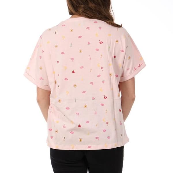 T-shirt Rose Dam Teddy Smith Kady