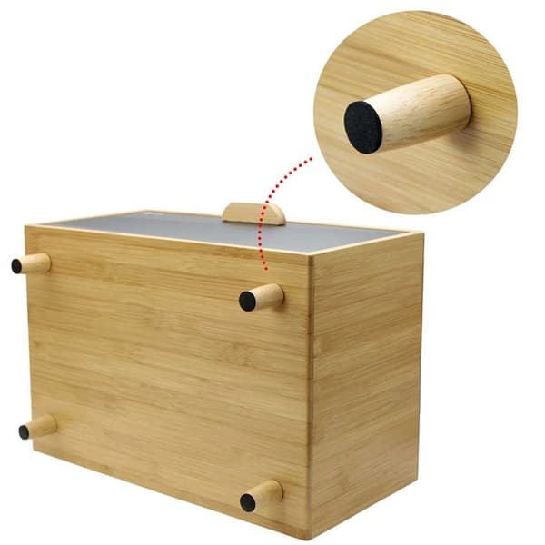 Brödförvaring - BRUNBESTE - 4252 - Bambu - Stål - Modern och ergonomisk design