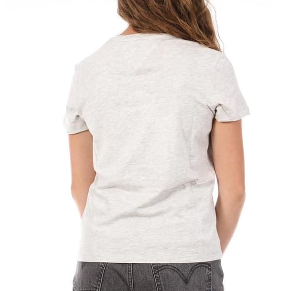 T-shirt Grå Ljus Dam Tommy Hilfiger Linear