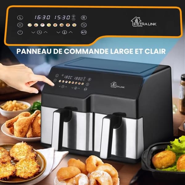 Luftfritös - EXTRALINK - Hem SJ-1000 - 10 L - 2500 W - Variabel temperatur