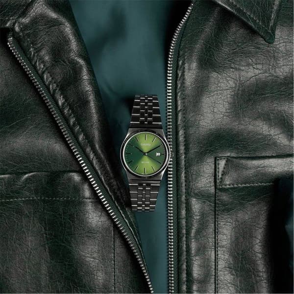 Klocka - CASIO - MTP-B145D - Man - Grön - Kvarts - Analog