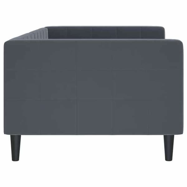 vidaXL Mörkgrå sängbänk 90x190 cm sammet 354022