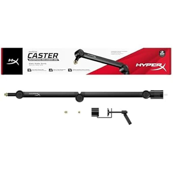 Stöd för Mikrofon och Webbkameror - HYPERX - Caster - Kompakt - Kabelhantering - Hållbar