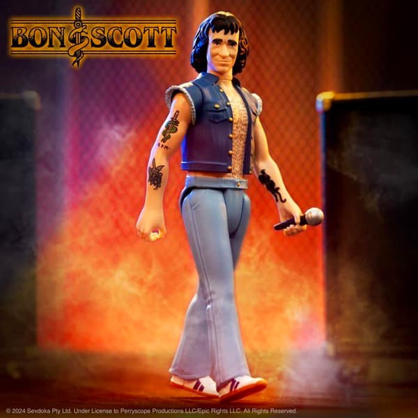 Staty - Super 7 Statyette Bon Scott Figurine - ReAction Figur