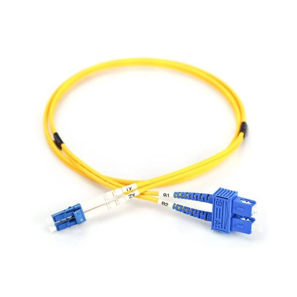 Fiber optic patchkabel - DIGITUS - 2 m - LC till SC - Enkellädes - Duplex - 10 GBit/s