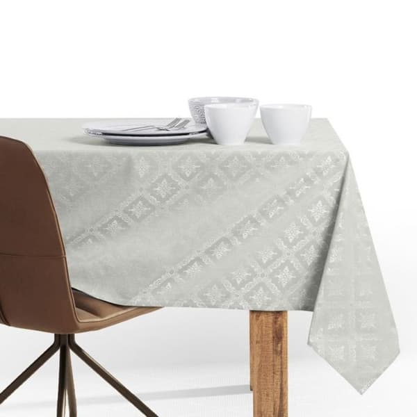 Bordduk - Maya - Beige tryck - 160x200 cm - 60% bomull/40% polyester