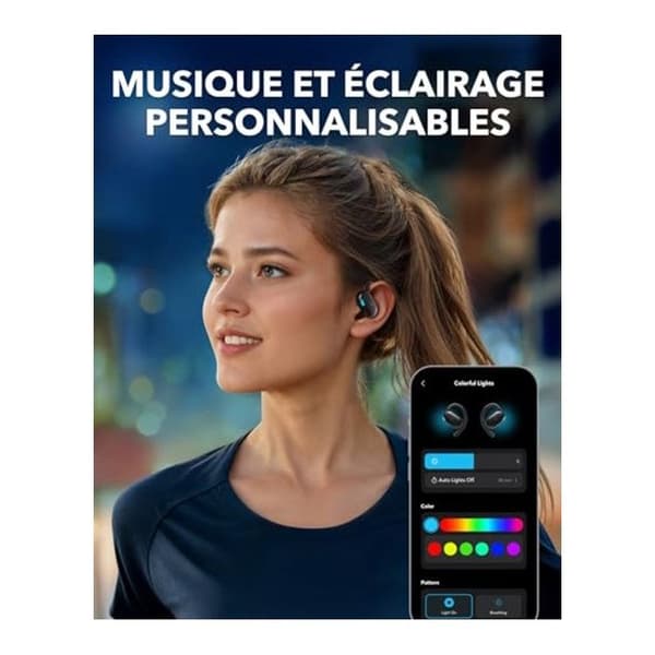 Bluetooth-hörlurar - SOUNDCORE - V20i - Benledande - 36H batteritid - IP55