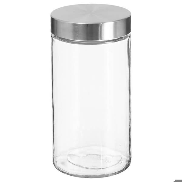 Glasburk med lock i rostfritt stål "Nixo" 1,7L - 5five