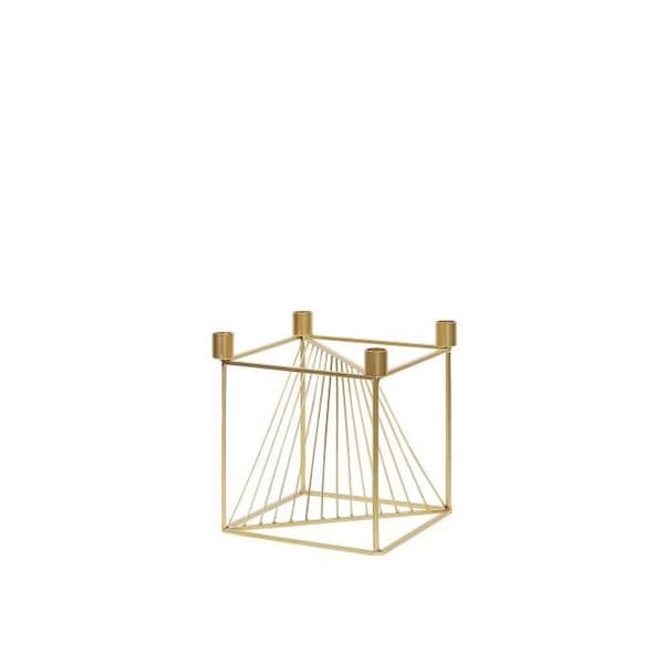 Beliani - Designljusstake i guld för 4 ljus MINDORO