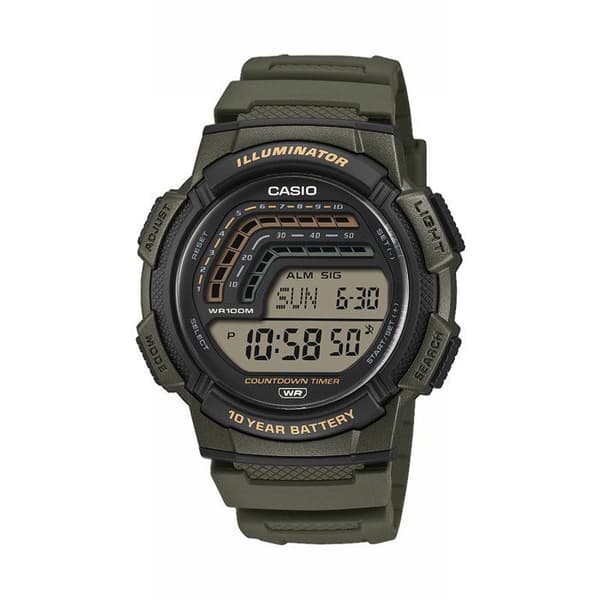 Klocka - CASIO - WS-1800 - Unisex - Grön - Kvarts - Digital