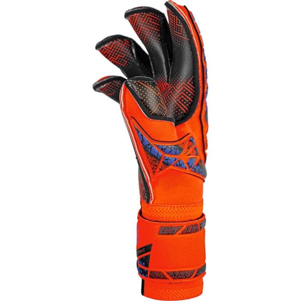 Reusch Attrakt Gold X Evolution GluePrint målvaktshandskar - hyper orange/elektrisk blå/svart