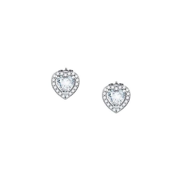 Puces MORELLATO i Silver 925/1000 Vit och Vit Oxid