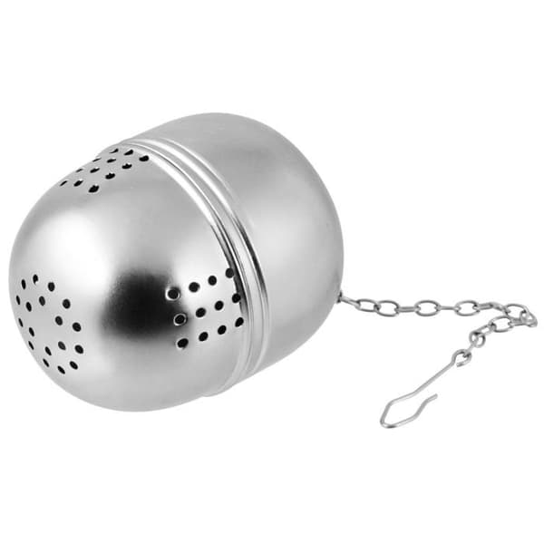 Oval teboll i rostfritt stål Fackelmann
