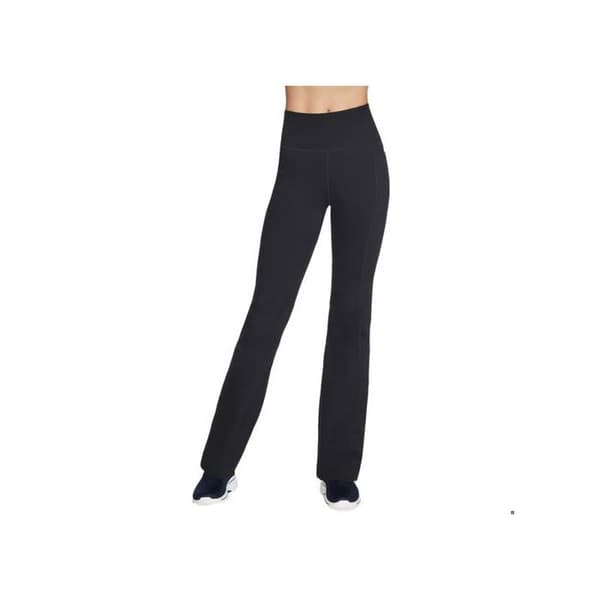 Skechers THE GOWALK PANT EVOLUTION 2 FLARE - Hög midja svart byxa för kvinnor M