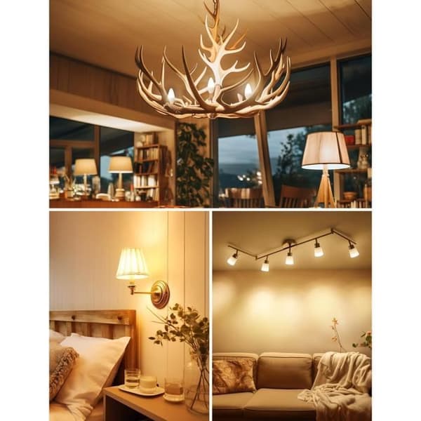 Ampull LED E14 - LEPRO - 4,9W - Motsvarar 40W - Paket med 6 - Varmvit