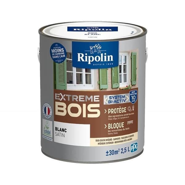 RIPOLIN PROTECTION EXTREME TRÄ VIT Satin 2,5 L