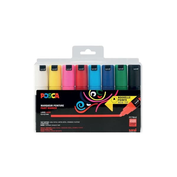Pigmentmarker - POSCA - PC7M - Konisk spets - Opaque - Vattenbaserad