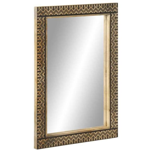 vidaXL Badr зеркало 50x70 см твердое дерево манго и стекло, зеркало, косметическое зеркало, вежливое зеркало, зеркало 4018659
