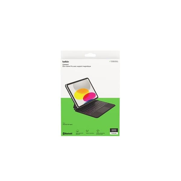 Clavier Folio - BELKIN - iPad 10:e generationen - Magnetisk - Trådlös - Franska