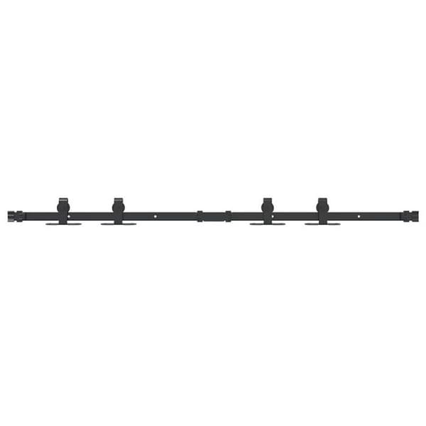 Skåpskjutdörrsset 122 cm kolstål
