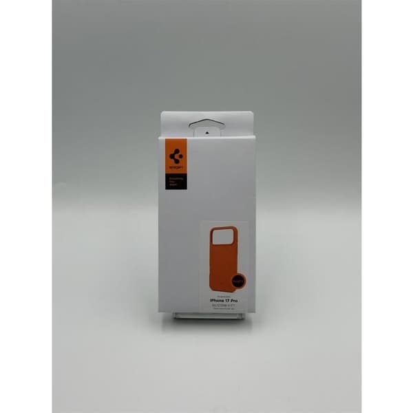 Siliconfodral MagSafe - SPIGEN - ACS11379 (iPhone 17 Pro 6.3") - MagSafe-kompatibel - Cosmic Orange - Mikrofiberfoder