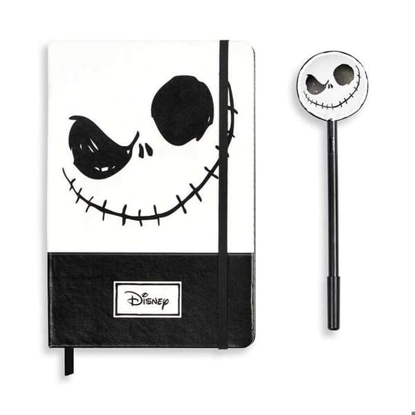 Journal + Stylo Mode - Disney L'Étrange Noël de M. Jack Ansikte - Svart - One Size