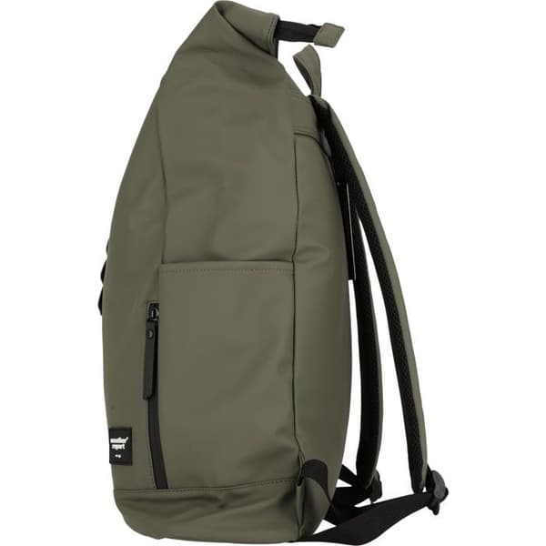 Ryggsäck - VÄDERRAPPORT - Brons - Rulltopp - 100% PU - Kaki
