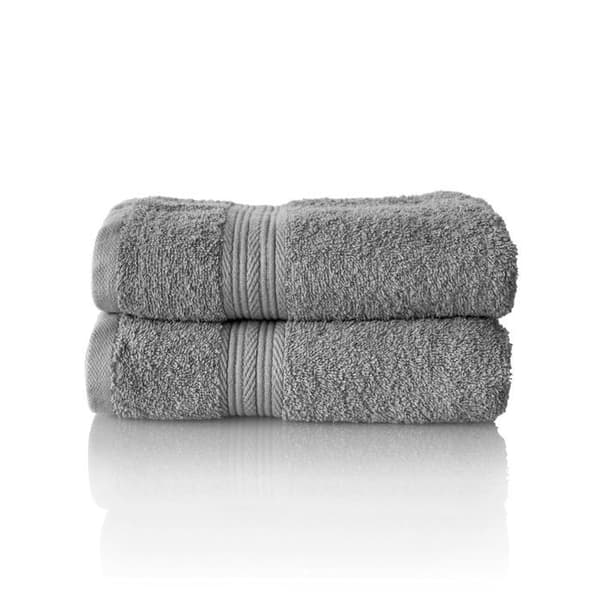 Badhandduk - GLART - 49HPG - 2-pack - 50 x 100 cm - Platina grå
