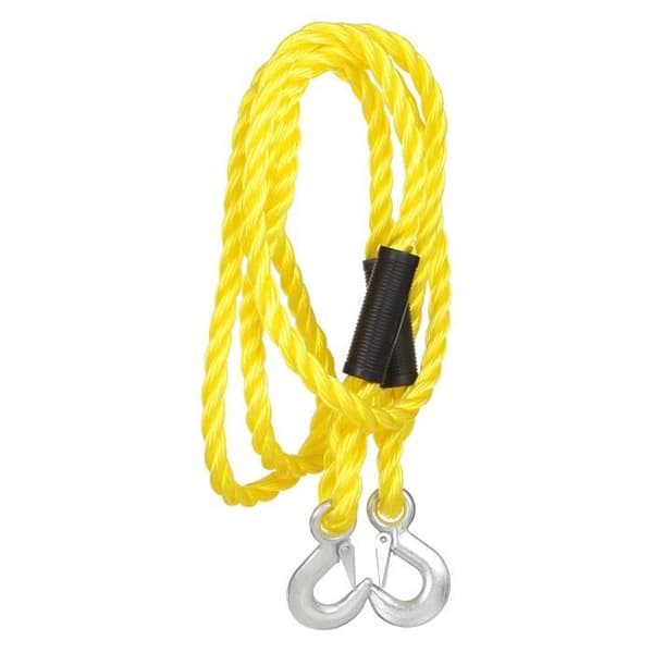 CARPOINT Bärgkabel 0178703 + säkerhetskrokar - 3m x 18 mm - 5000kg