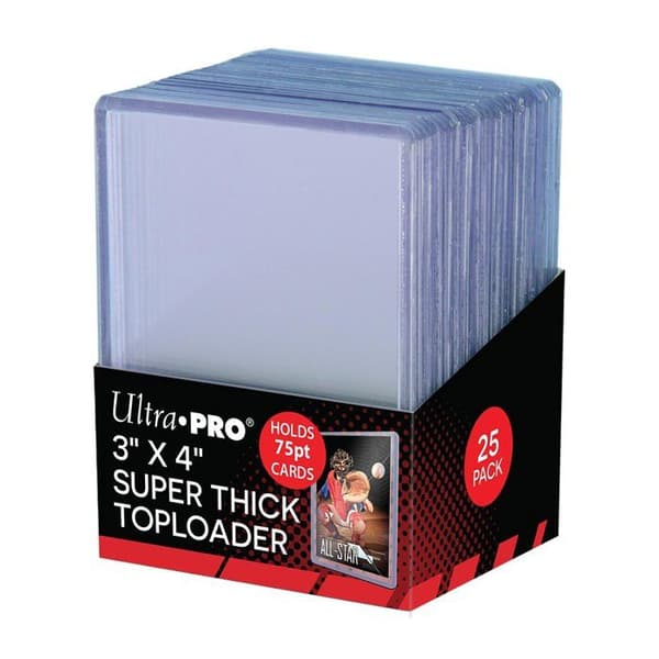 Toploader - Ultra Pro - 3" x 4" - 75PT - Ultra Clear - Förpackning med 25 st