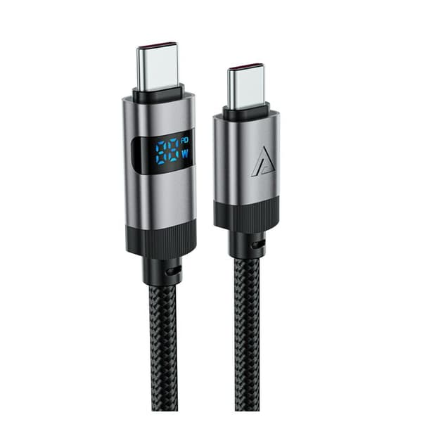 USB-C-kabel - ACEFAST - C15-04 - 60 W - Digital LED-display - 1,2 m