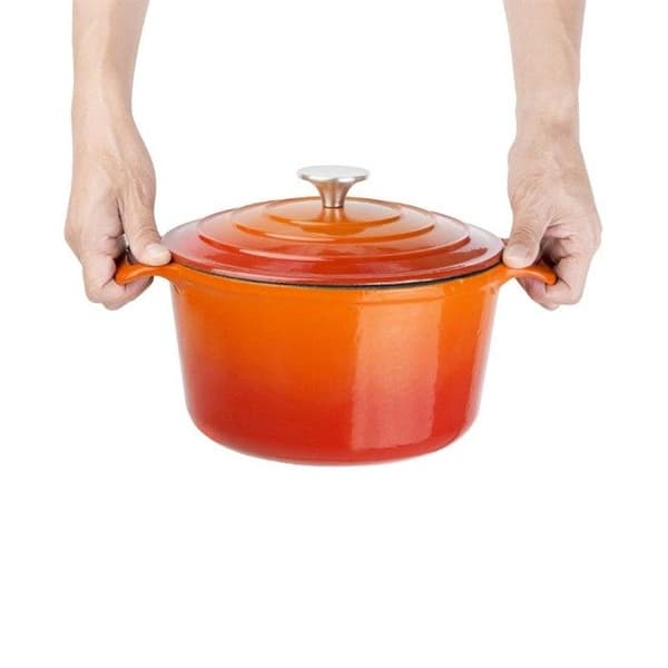 Vogue orange rund gjutjärnsform 3,2 L