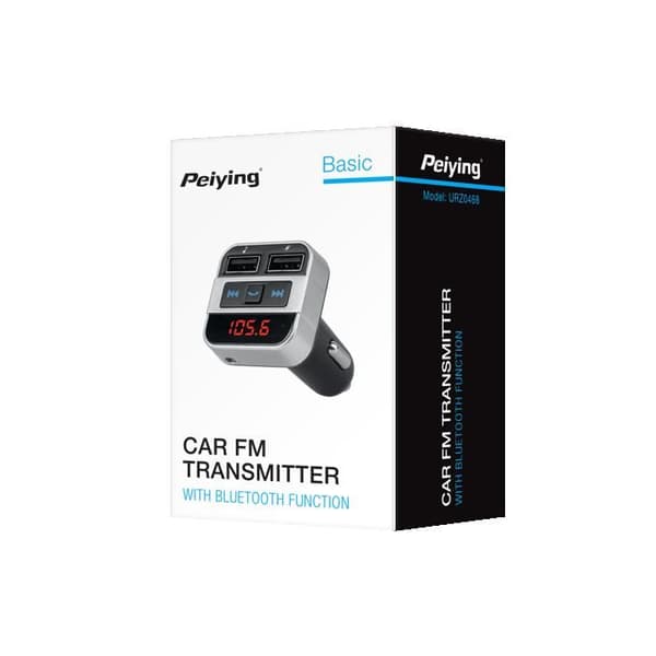 FM Bluetooth-sändare Peiying | 2x USB & Handsfree-kit