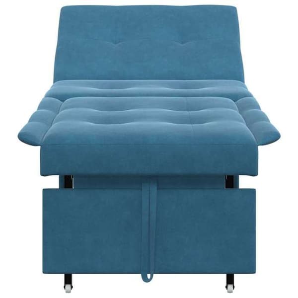 Blå Soffbed 67 x 194 x 38 cm Sammet