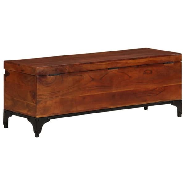 Förvaringskista 110x35x41 cm Solid akacieträ