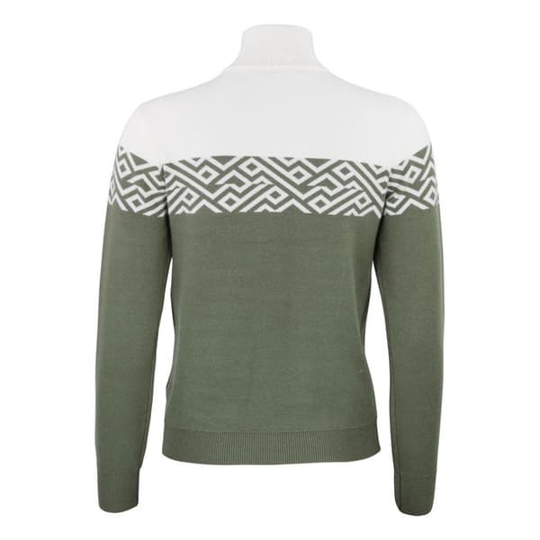 Pull col roulé 1/2 zip dam Peak Mountain Akar - kaki