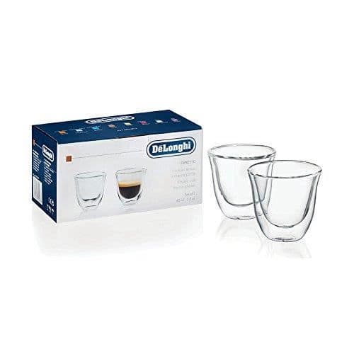 Isolerade espressoglas - Delonghi - Pack om 2 - Transparent