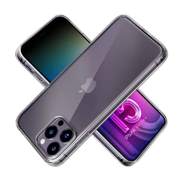 Skyddsskal - 3MK - Klardäck - iPhone 15 Pro - Transparent - Halvgreppsilikon