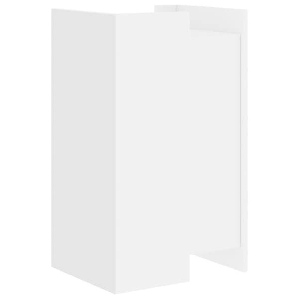 vidaXL Buffé vit 45x35x75 cm ingenjörsträ 848395