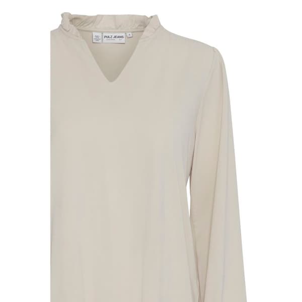 Blus med V-ringning dam Pulz Jeans Lippa