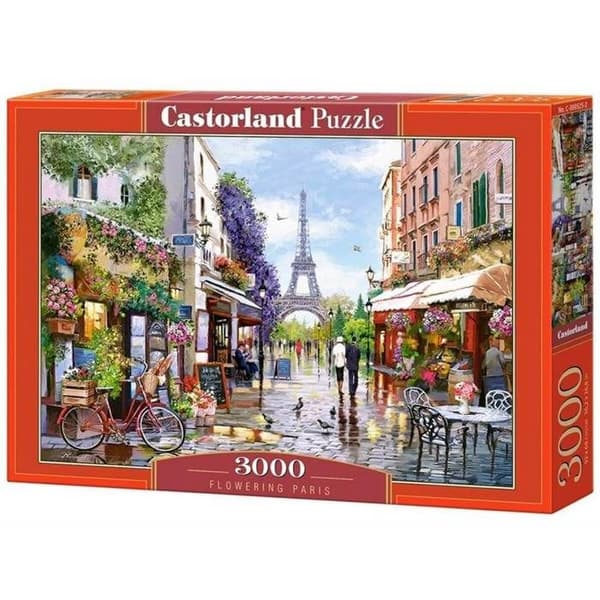 Pussel 3000 bitar: Paris i blommor