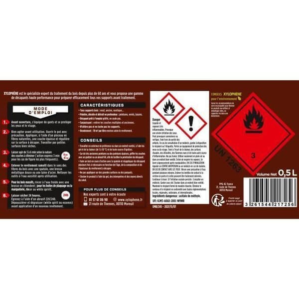Decapering gel för trä - XYLOPHENE - 1 L
