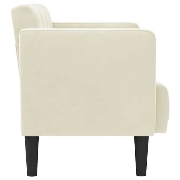 Soffa för två Cream 111 cm Sammet