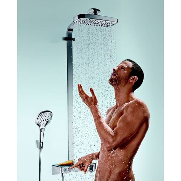 Duschkolumn - Hansgrohe - Raindance Select E 300 - 2 strålar - Handdusch - Kromad