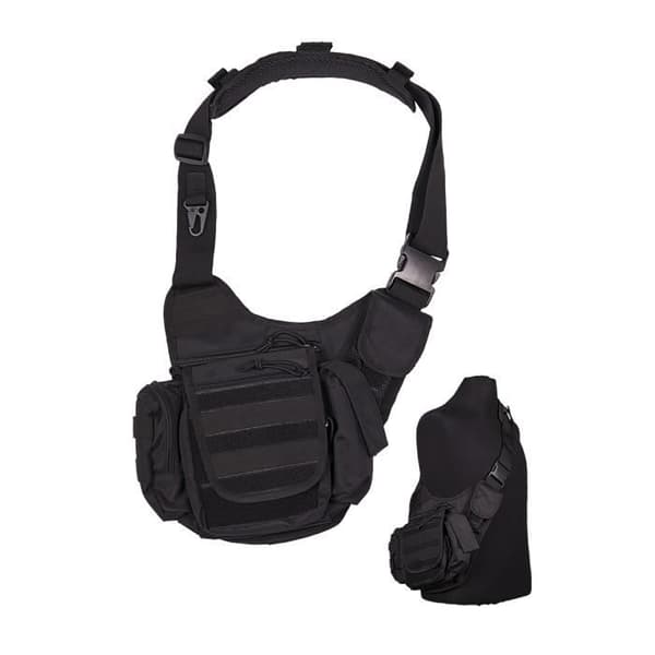 Sling väska - Multifunktionell - Svart - 100% Polyester - EVA vaddering - Bälte