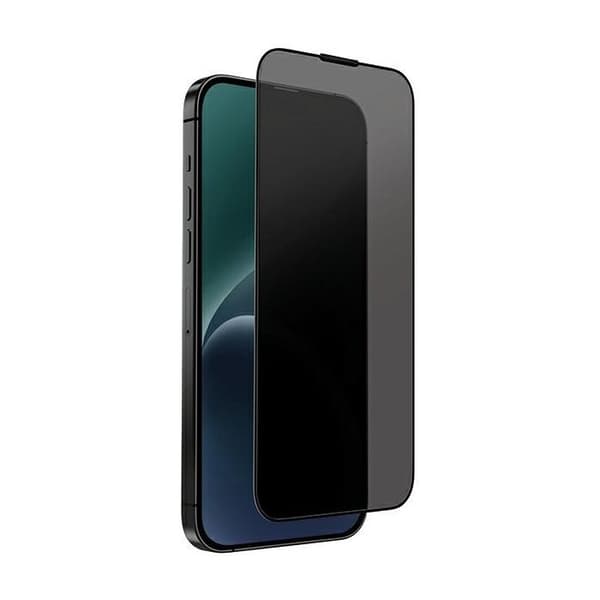 Härdat glas - UNIQ - Optix Privacy - iPhone 15 - Antispion - med applicator
