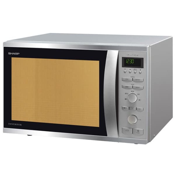 Sharp Mikrovågsugn + grill 40l 1050w rostfritt stål - R941STW