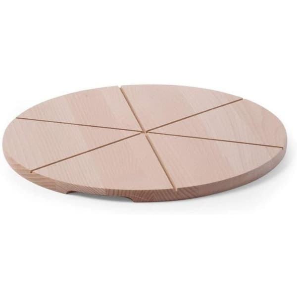 Pizzaställ - HENDI - 505564 - Ø 40 cm - Bokträ - Spår 6 delar