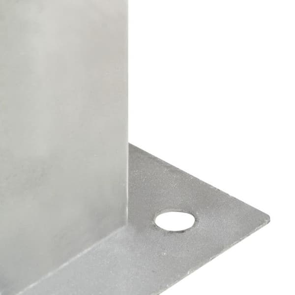 vidaXL Stolpeankare 4 st Galvaniserad Metall 81 mm